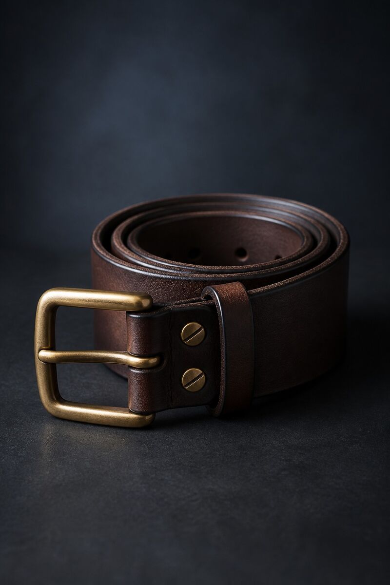 Full-grain leather belt