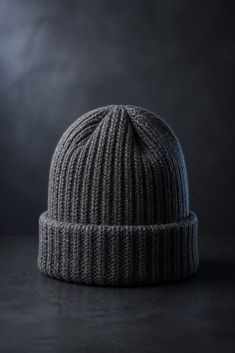 Ribbed wool beanie